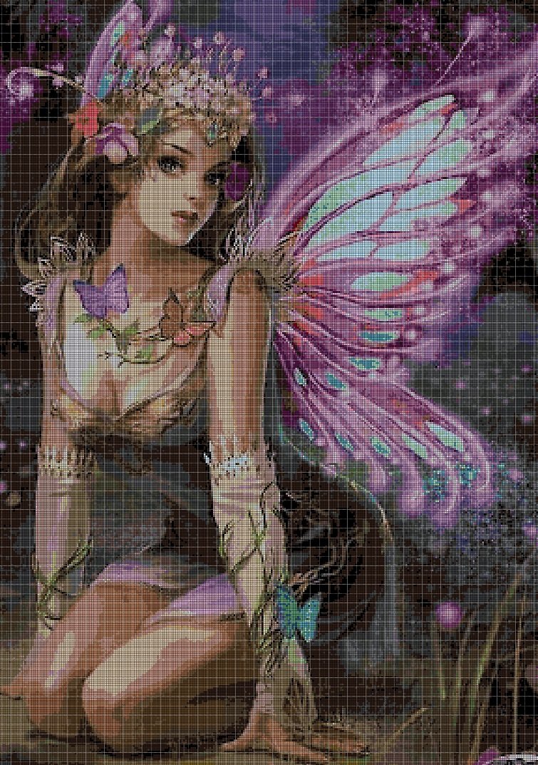 Fairy 2 cross stitch pattern in pdf DMC