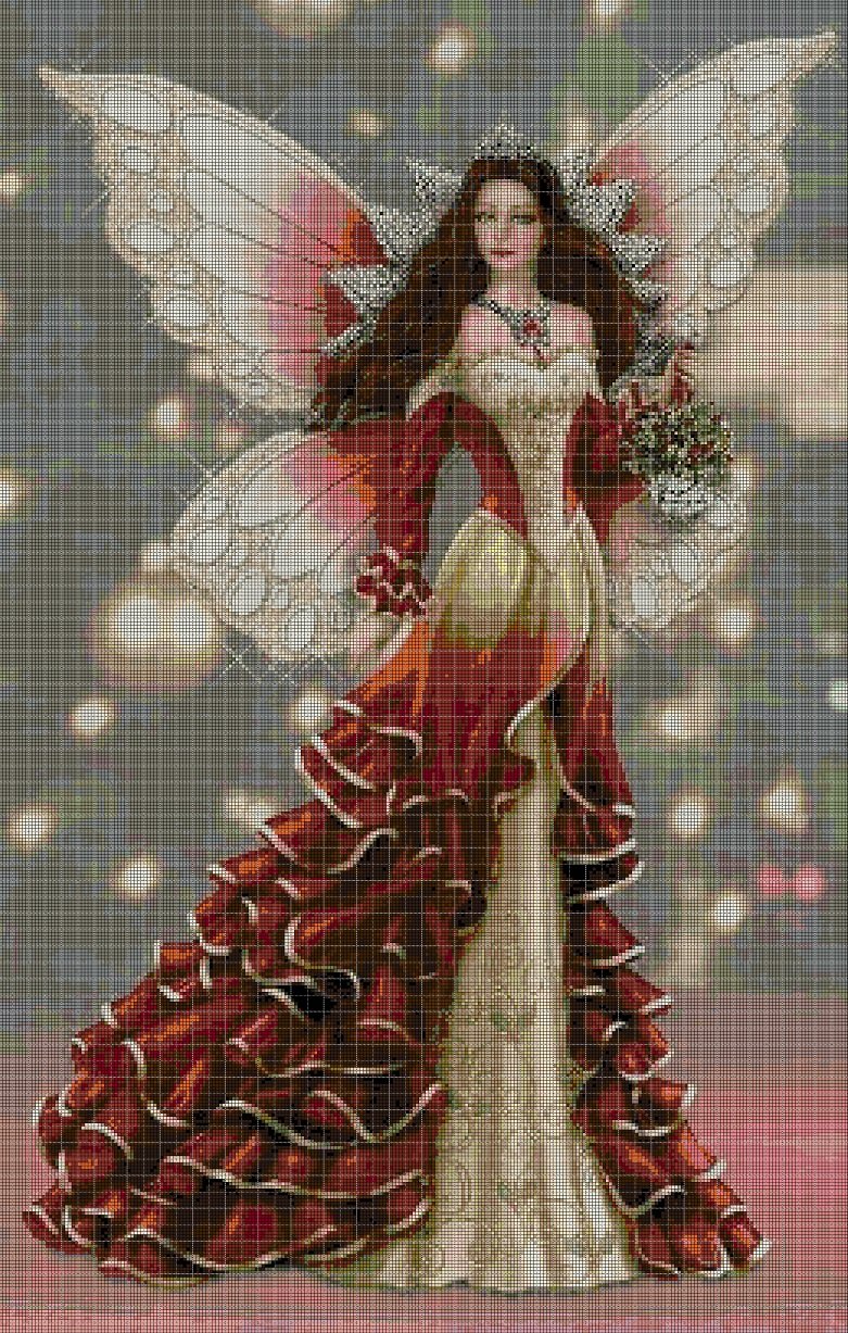Fairy Queen 2 cross stitch pattern in pdf DMC