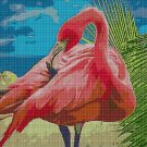 Flamingo 2 cross stitch pattern in pdf DMC