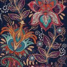 Flower motif cross stitch pattern in pdf DMC
