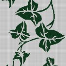 Ivy silhouette cross stitch pattern in pdf