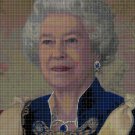 Queen portrait cross stitch pattern in pdf DMC