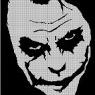 Joker silhouette cross stitch pattern in pdf
