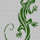 Lizard2 silhouette cross stitch pattern in pdf