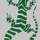 Lizard 4 silhouette cross stitch pattern in pdf