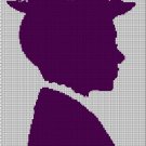 Mary Poppins1 silhouette cross stitch pattern in pdf