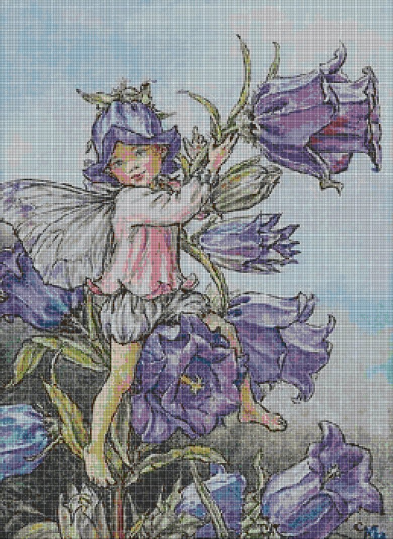 Flower fairy 10  cross stitch pattern in pdf DMC