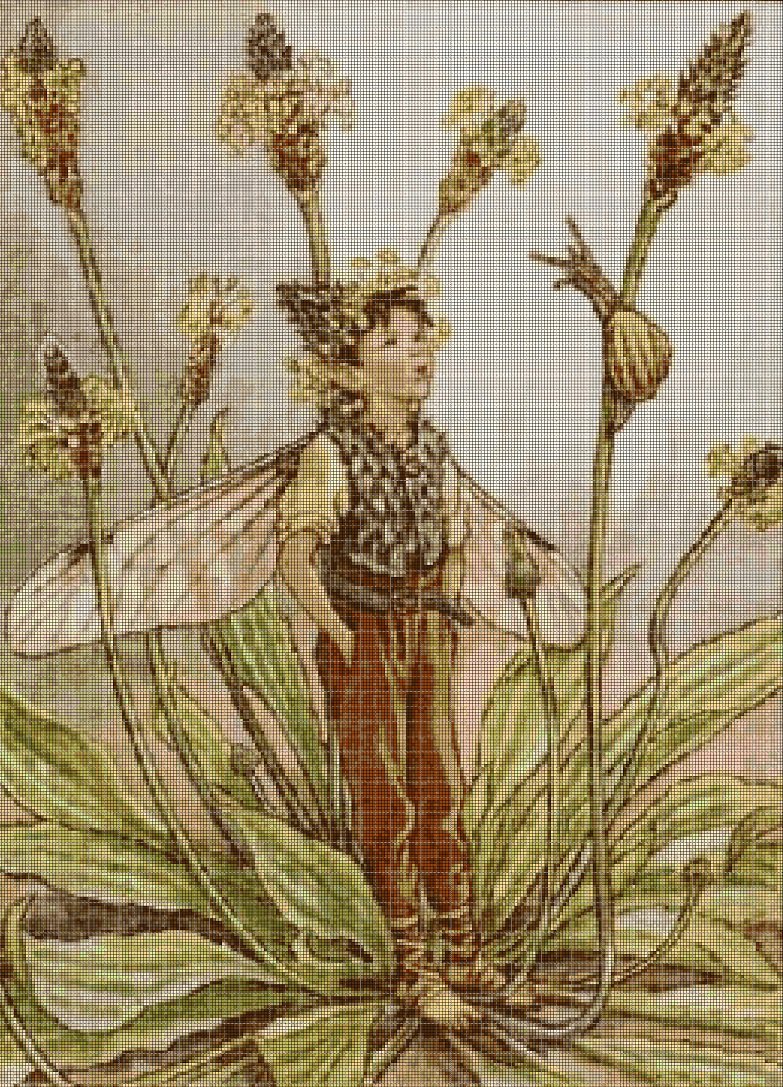 Flower fairy 22  cross stitch pattern in pdf DMC