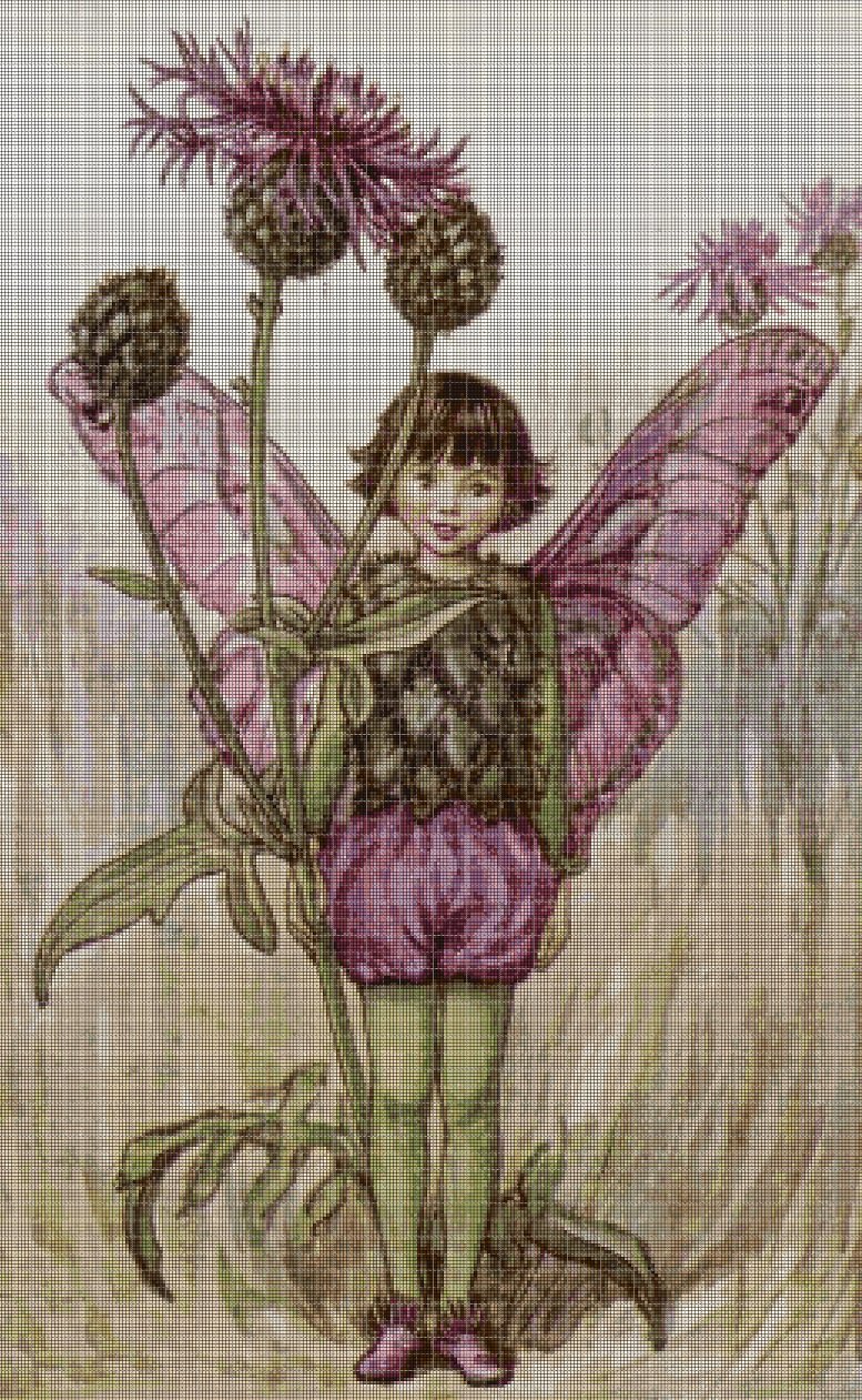 Flower fairy 24  cross stitch pattern in pdf DMC