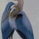 Herons cross stitch pattern in pdf DMC