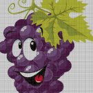 Grape cross stitch pattern in pdf DMC