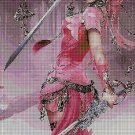 Girl with sword 5 cross stitch pattern in pdf DMC