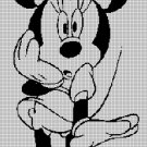 Minnie Mouse3 silhouette cross stitch pattern in pdf