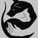 Owner silhouette cross stitch pattern in pdf