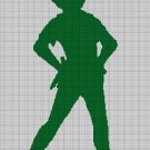 Peter Pan3 silhouette cross stitch pattern in pdf