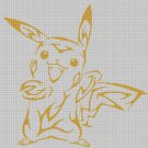 Pokemon Art silhouette cross stitch pattern in pdf