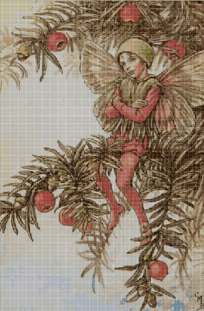 Flower fairy 51 cross stitch pattern in pdf DMC
