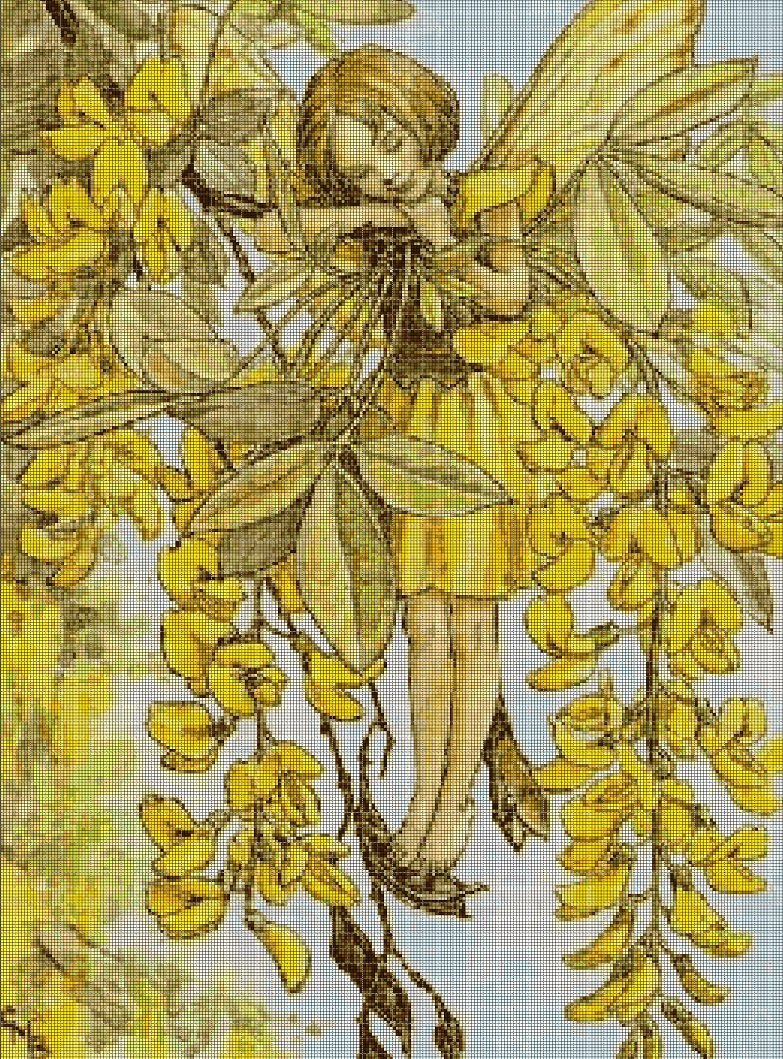 Flower fairy 58 cross stitch pattern in pdf DMC