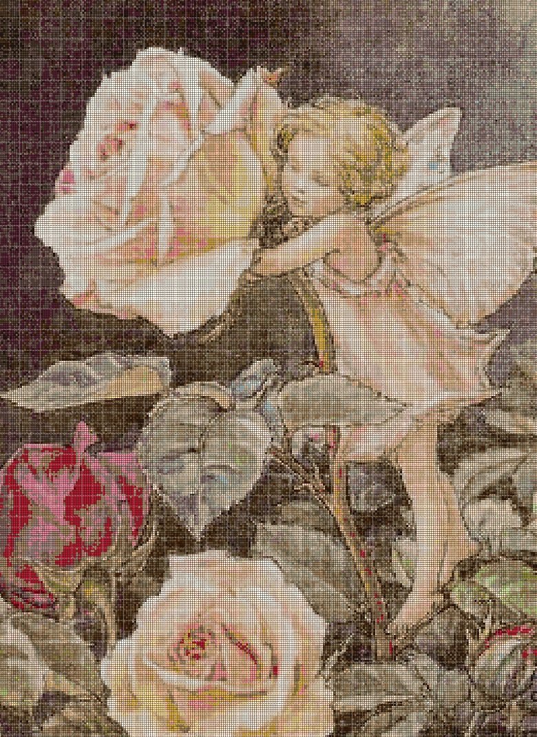 Flower fairy 62 cross stitch pattern in pdf DMC