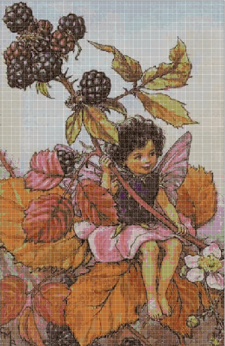 Flower fairy 66 cross stitch pattern in pdf DMC
