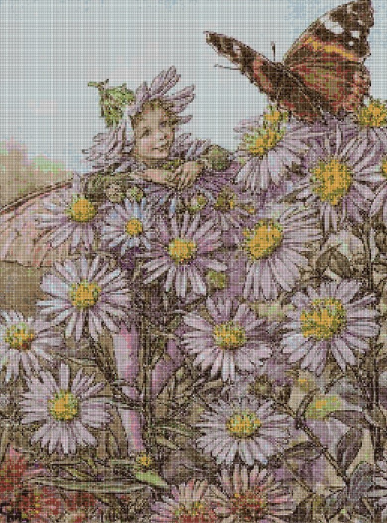 Flower fairy 67 cross stitch pattern in pdf DMC