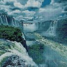 Iguazu Falls Argentina cross stitch pattern in pdf DMC
