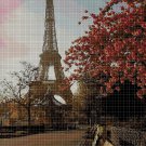 In Paris 2 cross stitch pattern in pdf DMC