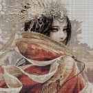 Japanese Princess 1 cross stitch pattern in pdf DMC