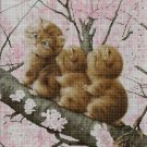 Kittens in bloom cross stitch pattern in pdf DMC