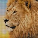 Lion cross stitch pattern in pdf DMC