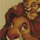 Lion King cross stitch pattern in pdf DMC