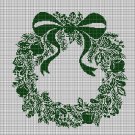 Advent wreath 2 silhouette cross stitch pattern in pdf