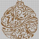 Christmas balls 4 silhouette cross stitch pattern in pdf