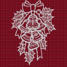 Christmas ornaments silhouette cross stitch pattern in pdf