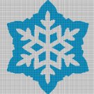 Snowflake silhouette cross stitch pattern in pdf