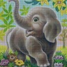 Little elephant cross stitch pattern in pdf DMC