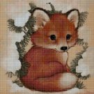 Little fox 2 cross stitch pattern in pdf DMC