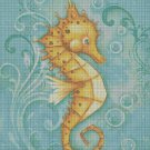 Little Seahorse cross stitch pattern in pdf DMC