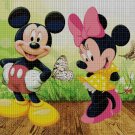 Minnie and Mickey cross stitch pattern in pdf DMC
