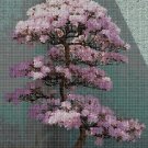 Azalea Bonsai Tree cross stitch pattern in pdf DMC