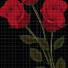 Roses cross stitch pattern in pdf DMC