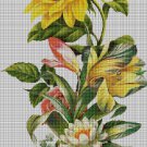 Flower arrangement cross stitch pattern in pdf DMC