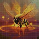 Nice bee cross stitch pattern in pdf DMC