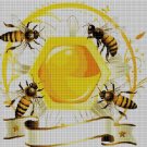 Honey bee 2 cross stitch pattern in pdf DMC