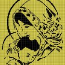 Mother and Son silhouette cross stitch pattern in pdf