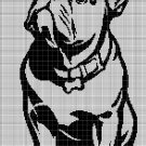 French Bulldog 2 silhouette cross stitch pattern in pdf