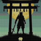 Samurai cross stitch pattern in pdf DMC
