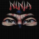 Ninja cross stitch pattern in pdf DMC