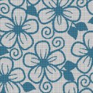 Blue flowers silhouette cross stitch pattern in pdf
