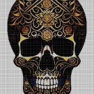 Death skull 2 cross stitch pattern in pdf DMC